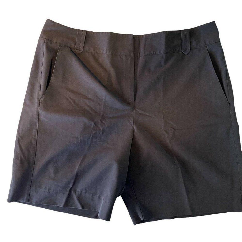 SWING Bette & Court Womens Black Shorts Size 12 3 Pockets Flat Front Inseam 8”
